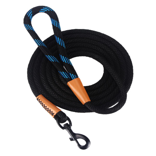 Correa de perro de 6 pies con mango trenzado de doble capa para caminar y entrenamiento de mascotas 185cm, 1.2cm