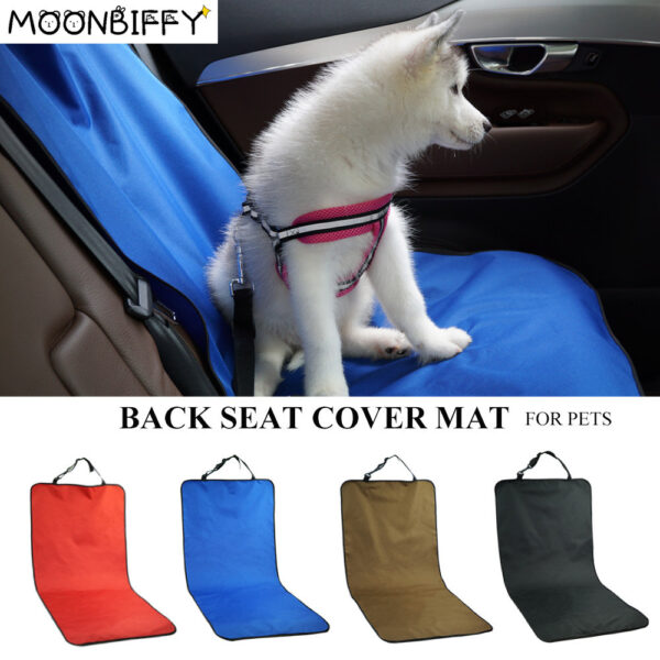 Cubierta impermeable para asiento trasero de coche - Protección para mascotas de viaje.