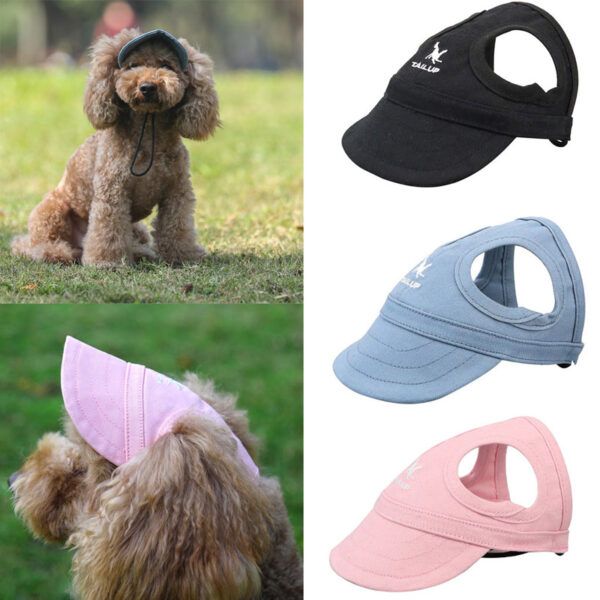 Gorra de béisbol para perros con visera, accesorios de verano para mascotas