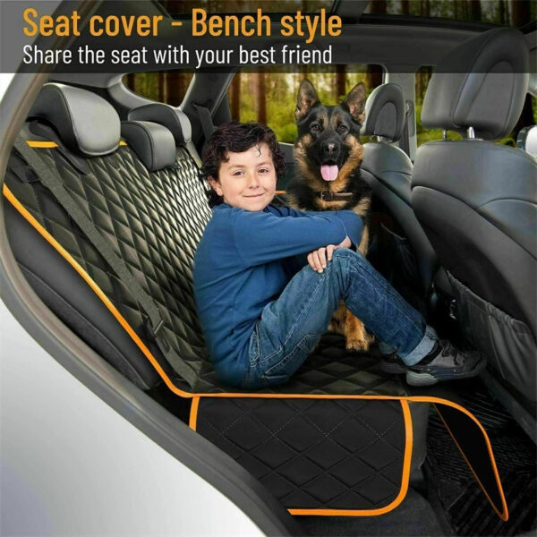 Funda de asiento de coche para perro GURREX - Impermeable, Cómoda y Segura