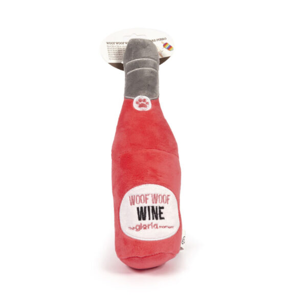 Peluche para perros Gloria Woof Woof Wine Rosa Poliéster Polipropileno