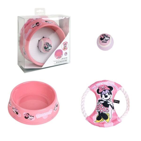 Set de Regalo Minnie Mouse Rosa 21,0 x 21,0 x 8,8 cm Perro