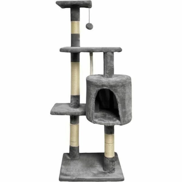 Rascador para Gatos Paloma Dark Gris Poliéster Felpa Madera (1 unidad)