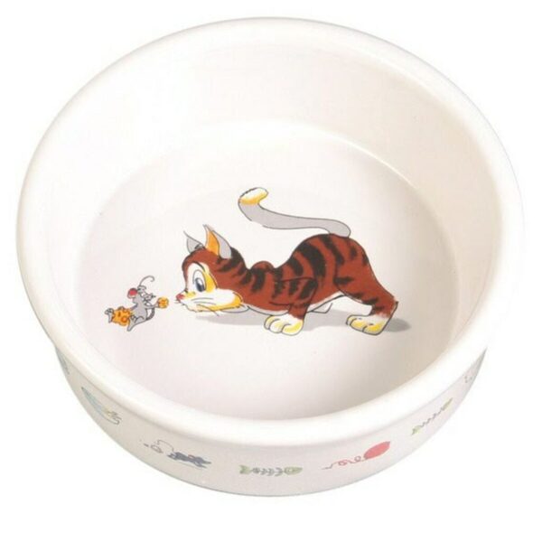 Comedero para Gato Trixie Blanco Porcelana 11 cm