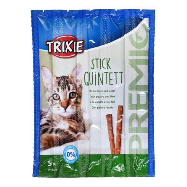 Snack para Gatos Trixie 5 x 5 g Pollo Hígado Aves