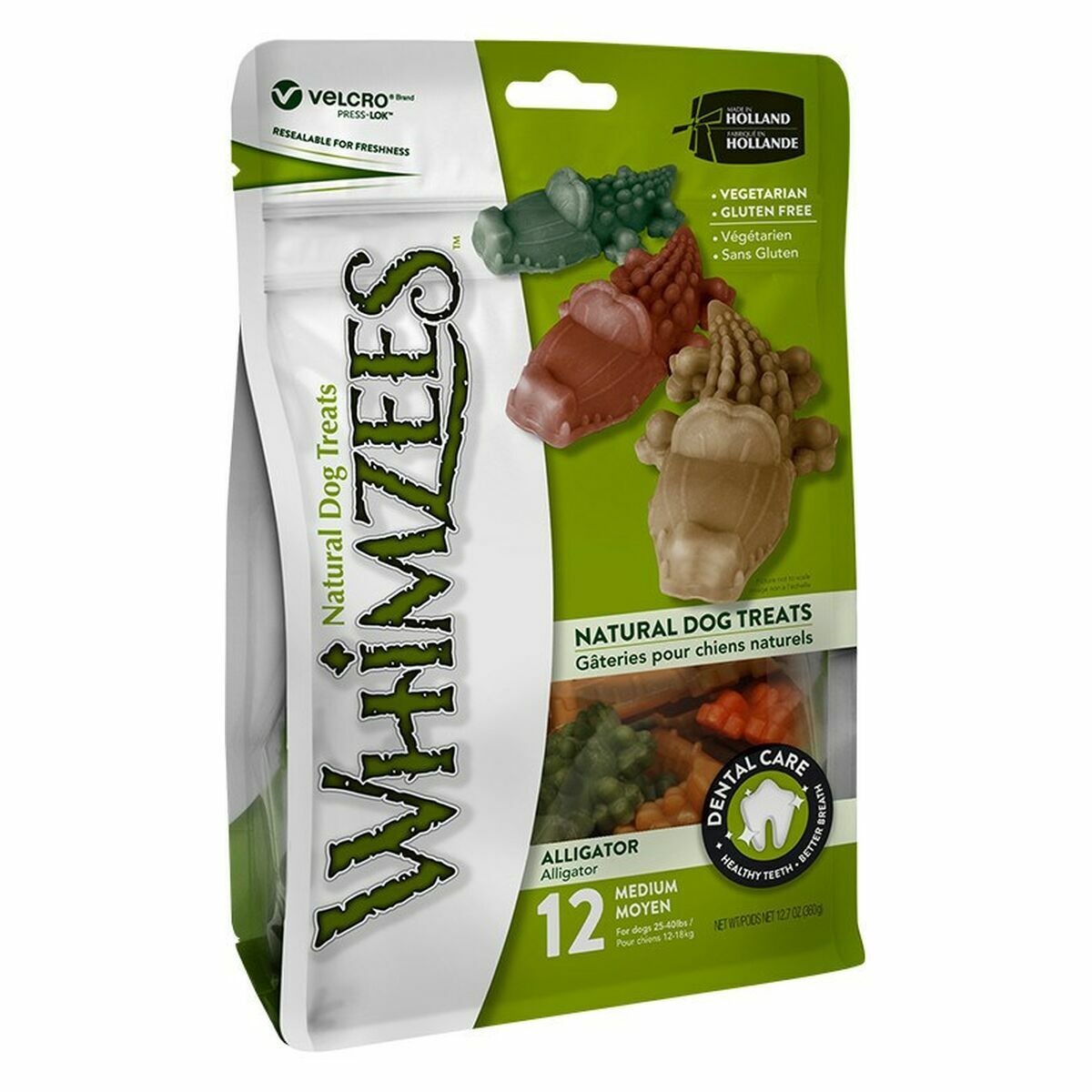 Snack para Perros Whimzees Cocodrilo 12 Unidades 24 Unidades