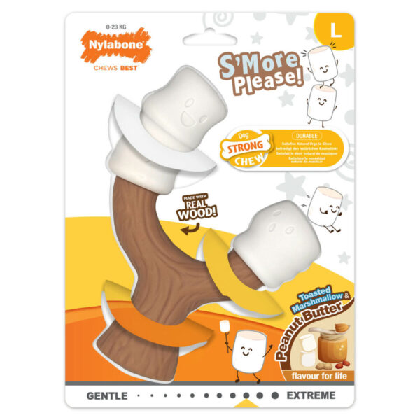 Juguete para perros Nylabone Marrón Manteca de cacahuete L