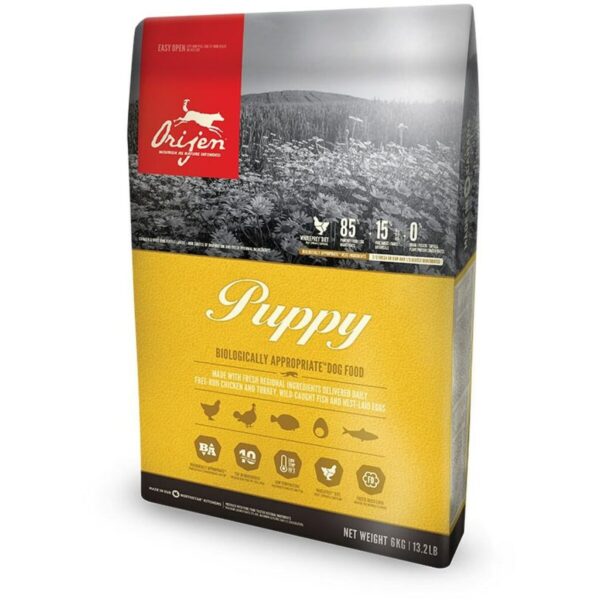 Pienso Orijen Cachorro/Junior Pollo Pavo Pescado 6 Kg