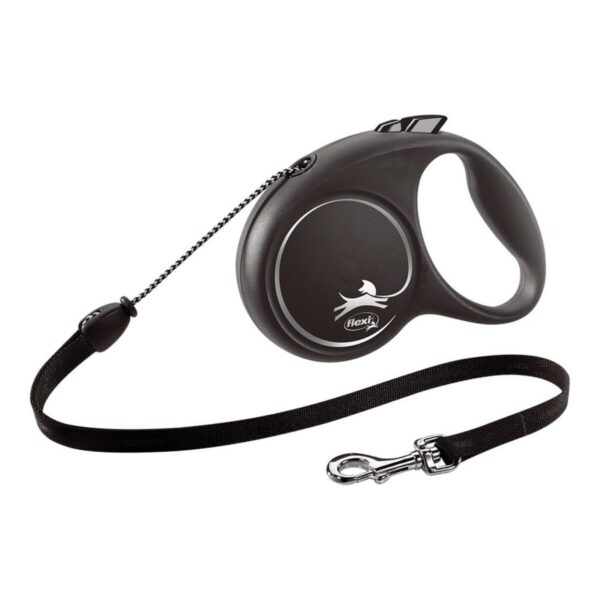 S6102220_0 Correa para Perro Flexi BLACK DESIGN Plateado XS