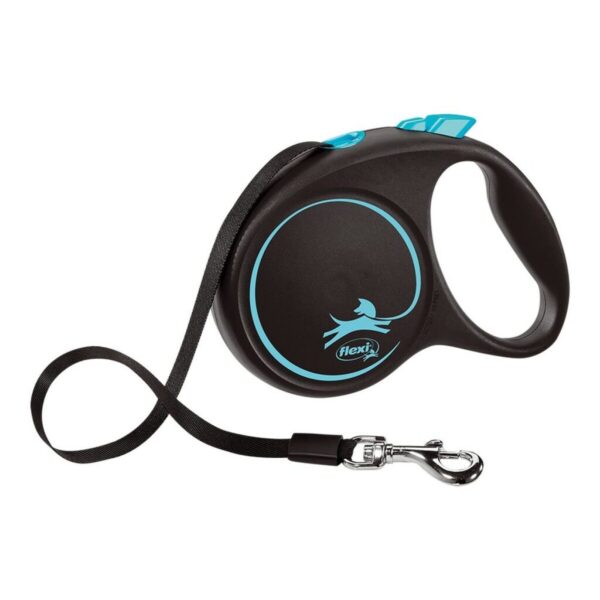 Correa para Perro Flexi BLACK DESIGN 5 m Azul Talla M