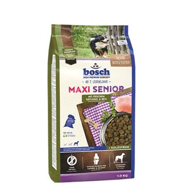 Pienso BOSCH Maxi Senior Senior Pollo Arroz Aves 12,5 Kg 12,7 KG