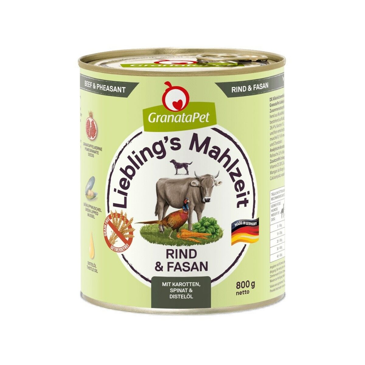 Comida húmeda GranataPet Carne de vacuno 800 g