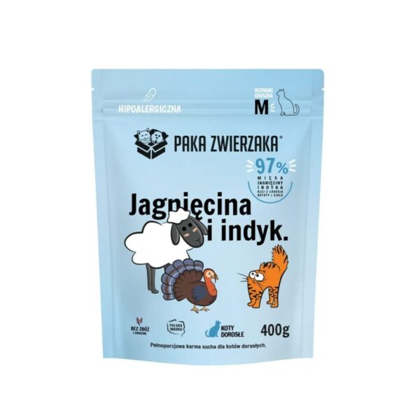 Comida para gato Paka Zwierzaka Cordero 400 g