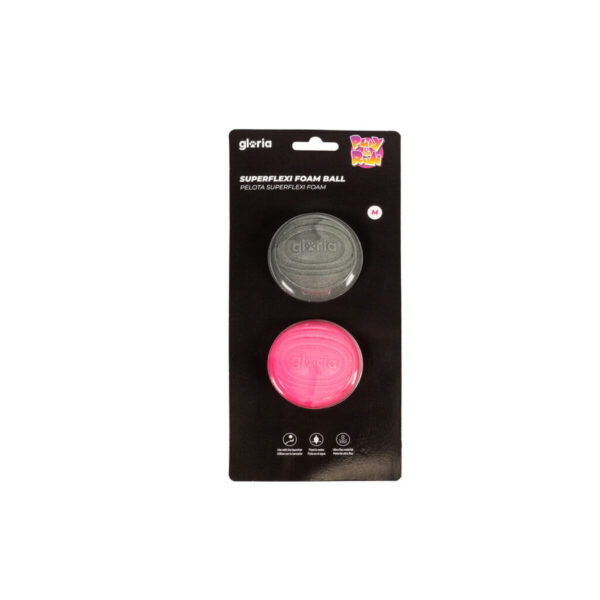 Pelota para Mascotas Gloria PLAY AND RUN Gris Espuma TPR M 6,35 cm 2 Unidades