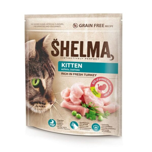 Comida para gato Shelma Pavo 750 g