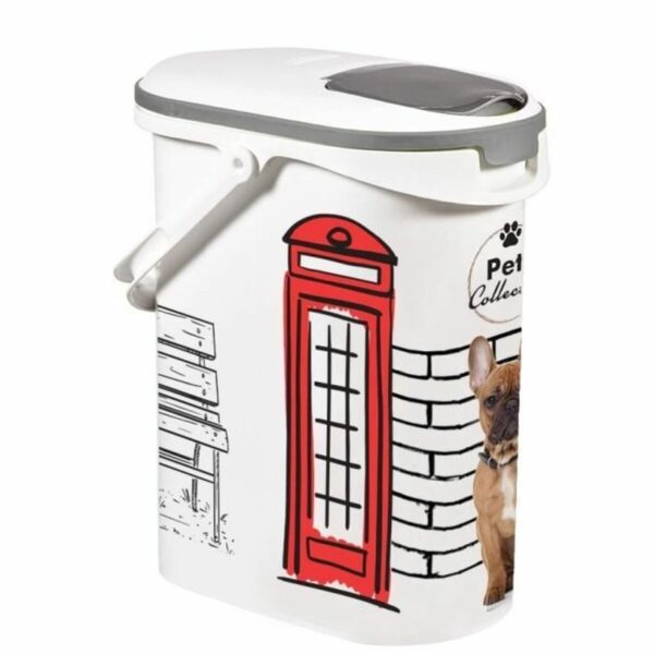Bote de comida para mascotas Curver Pets Collection Blanco 10 L