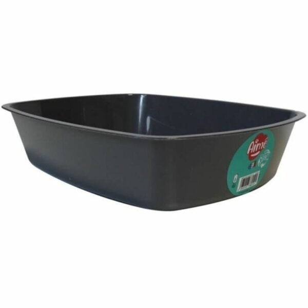 Arenero para Gatos Aimé Negro 43 x 31 x 10 cm Plástico