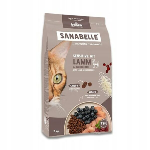 Comida para gato BOSCH Sanabelle Life Sensitive Cordero 8 kg Adultos