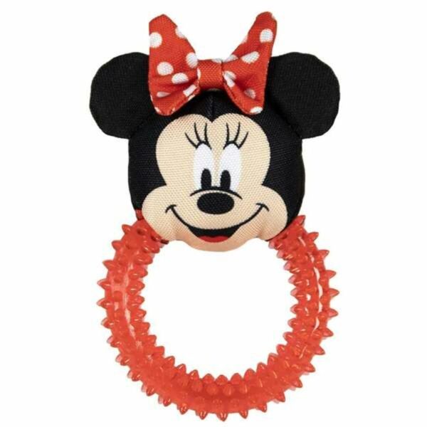 Mordedor de perro Minnie Mouse Rojo 10,0 x 5,0 x 17,0 cm (4 Unidades)