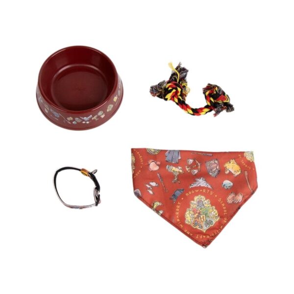 Set de Regalo de Bienvenida para Perros Harry Potter Rojo Oscuro 21,0 x 21,0 x 8,8 cm Perro 4 Piezas