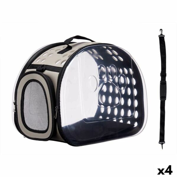 Transportín Mascow Gris Plástico 43 x 20 x 33 cm 43 x 33 x 4 cm (4 Unidades)