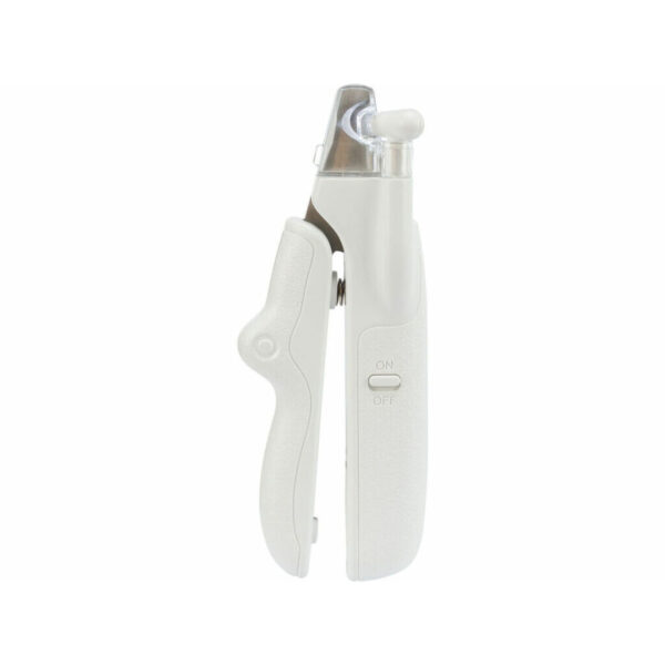 Cortaúñas con LED para Mascotas Trixie Acero Inoxidable Plástico 15 cm Blanco