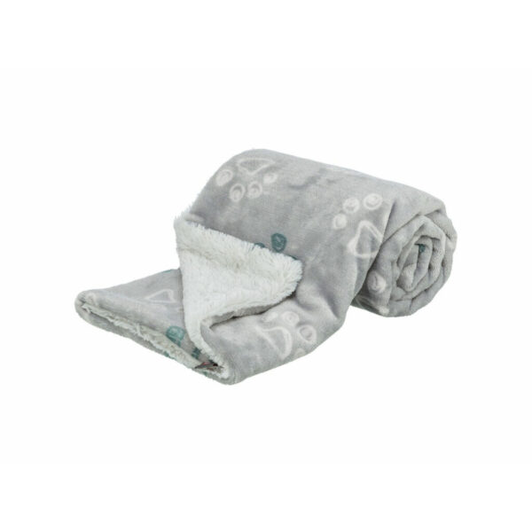 Manta para Mascotas Trixie Jimmy Soft Gris claro Poliéster Felpa 150 × 100 CM