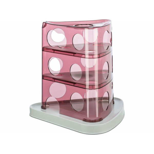 Juguete para gatos Trixie Cheese Tower Blanco Rosa Caucho Plástico 32 x 32 x 32 cm