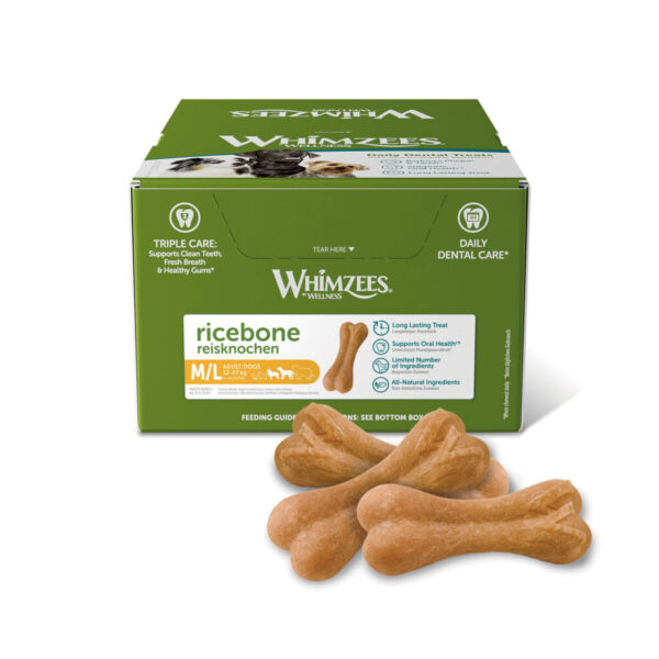 Comida húmeda Whimzees Ricebone 50 Unidades