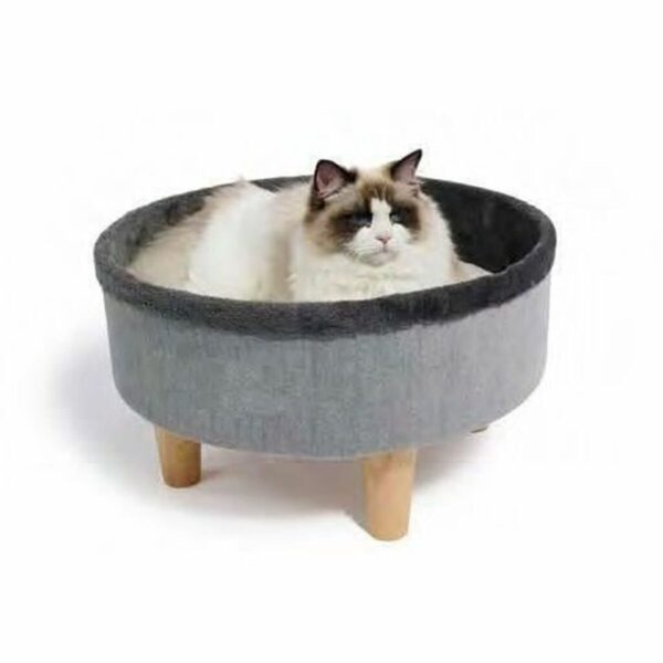 Cama para Gato MPETS ROUND Gris 47 x 47 x 26 cm