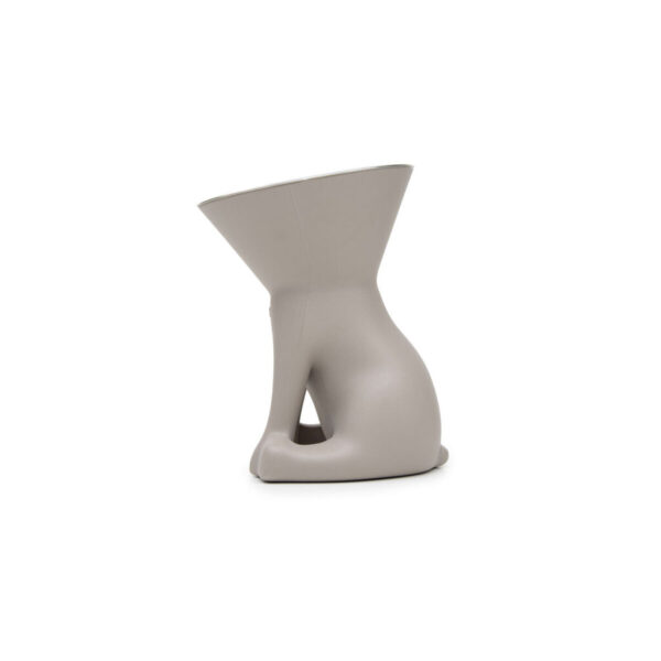 Comedero para Perro United Pets Up Elisabeth Gris Acero Inoxidable Polietileno 1 L