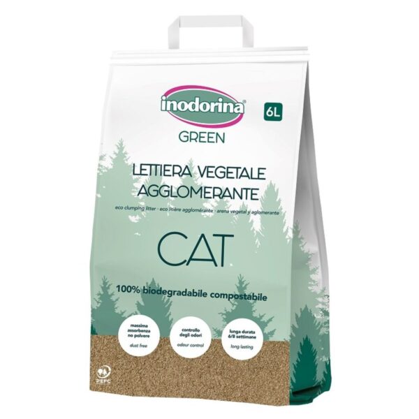 Arena para Gatos Inodorina Sin perfume 6 L