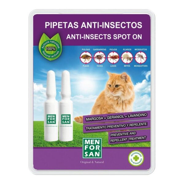 Repelente de insectos Menforsan herbal Gato Pipetas 2 Unidades