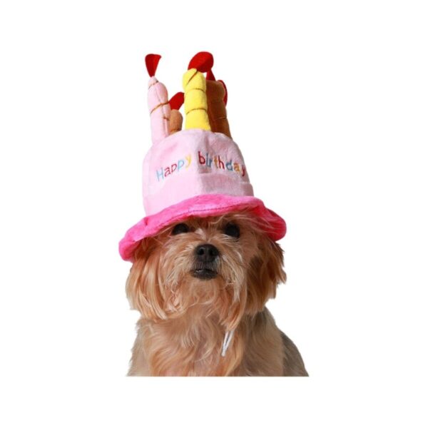 Disfraz para Perro Rosa Gorro Cumpleaños