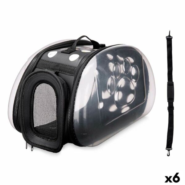 Transportín Mascow Negro Plástico 43 x 20 x 33 cm 37 x 17 x 22 cm 37 x 22 x 7,5 cm (6 Unidades)