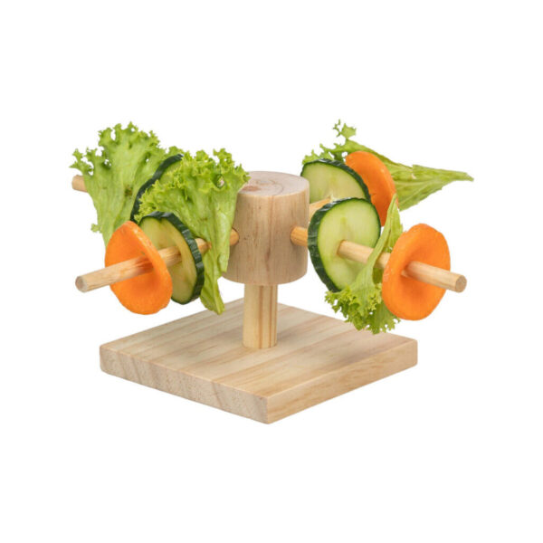 Comedero para Mascotas Trixie Marrón Madera 22 x 8 x 22 cm