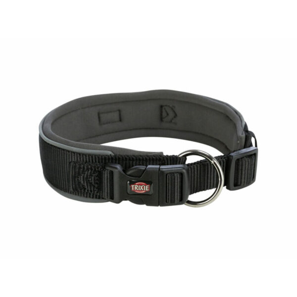 Collar para Perro Trixie Premium Negro Grafito M/L 40-48 cm