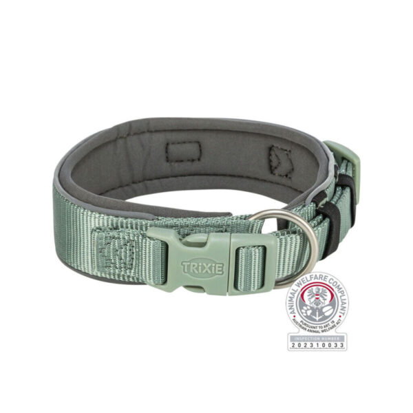 Collar para Perro Trixie Premium Verde Grafito S/M 33-42 cm
