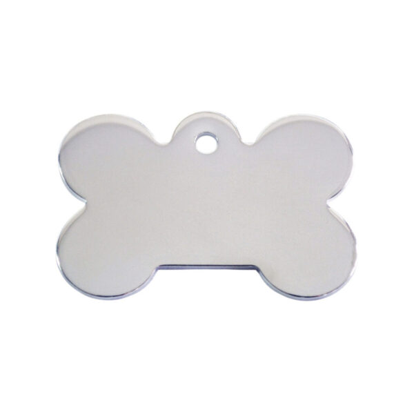 Placa identificativa para collar Imarc Bone Plateado
