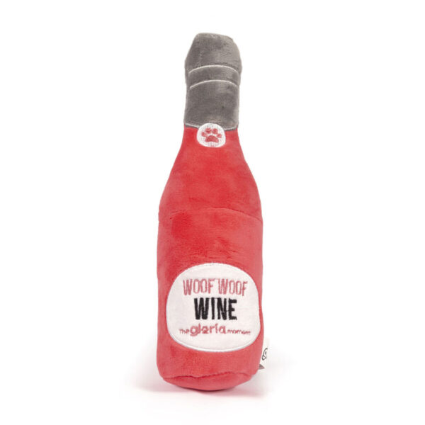 Peluche para perros Gloria WOOF WOOF WINE Rojo